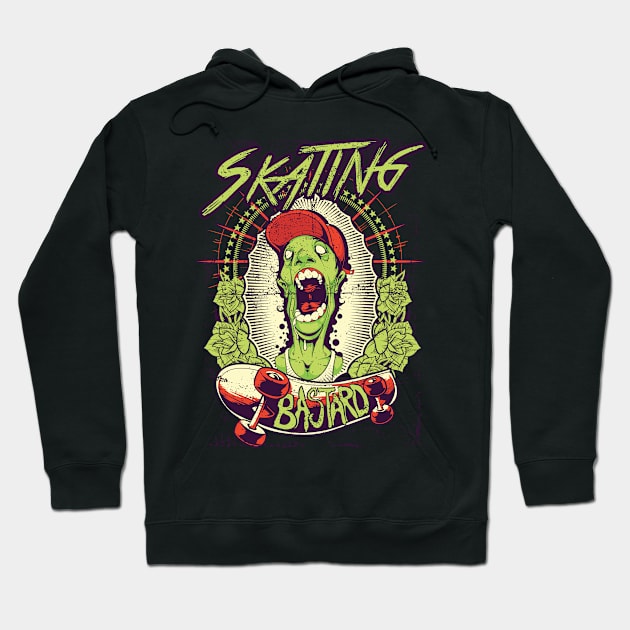 Skating Bastard Hoodie by 2wenty6ix